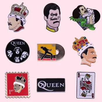 Pin Club|Музыкальный CD Рок-Эмаль Classic Queen Изготовленный На Заказ Металлический Значок Высококачественная Брошь Шляпа Одежда Аксессуары Для Вечеринок Подарок Оптом